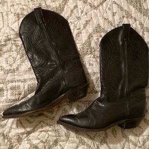 Black cowboy boots